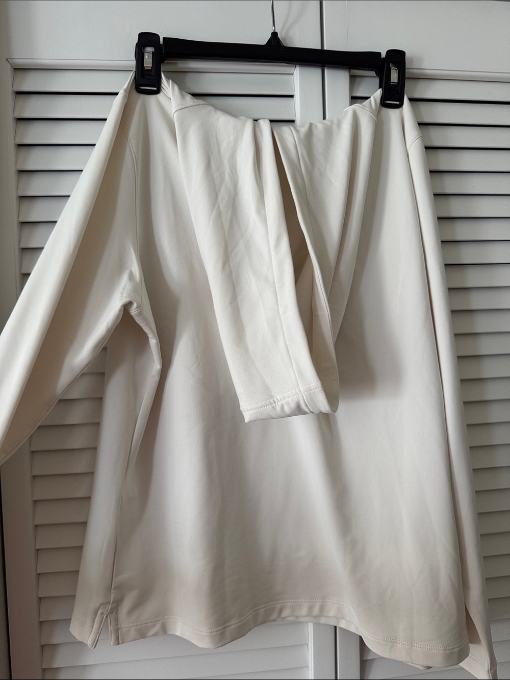 Peter Millar Cream Long-Sleeve Crewneck Sweatshirt - Picture 4 of 6